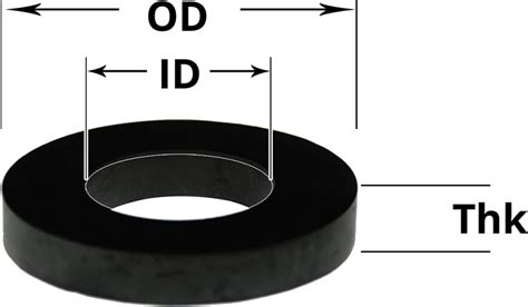 Rubber Washer Size Chart