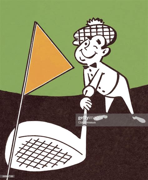 Man Using A Giant Golf Club High-Res Vector Graphic - Getty Images