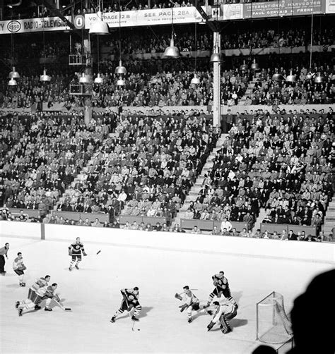 Canadiens goalie Jacques Plante gets ready to make a save during a Nov ...