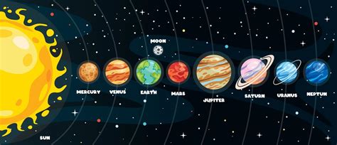 planetas de colores del sistema solar 2391268 Vector en Vecteezy