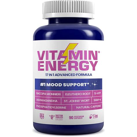 VitaminEnergy Mood Enhancement + Energy Capsules, Energy Lasts Up To 7+ Hours, Vitamins ...