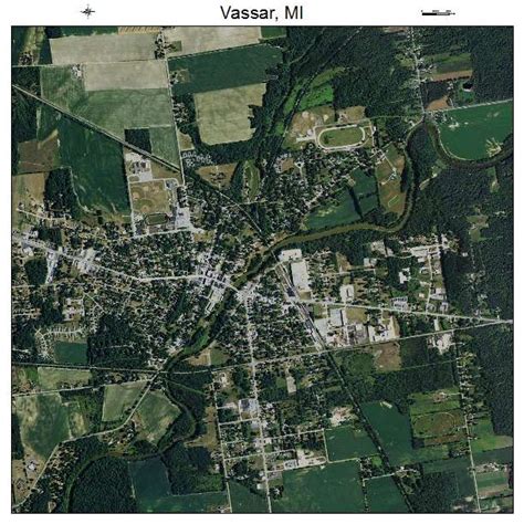 Aerial Photography Map of Vassar, MI Michigan