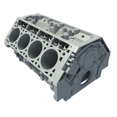 V8 Engine Block 3D Model .max .obj .3ds .fbx .lwo .lw .lws .hrc .xsi - CGTrader.com