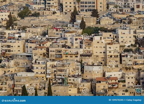 View of Stone Houses of Jerusalem in Israel Palestine Stock Image ...