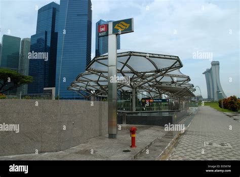 Marina Bay MRT Station, Singapore, South East Asia Stock Photo ...