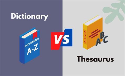 Dictionary vs. Thesaurus - What's The Difference: In Tabular Form ...