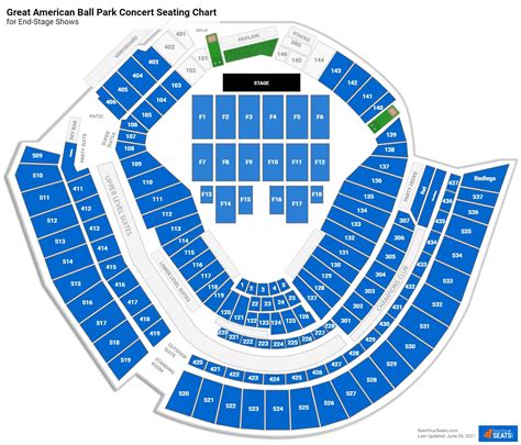 Great American Ball Park Seating Charts for Concerts - RateYourSeats.com