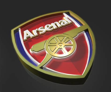 Arsenal FC Logo 3D -Logo Brands For Free HD 3D