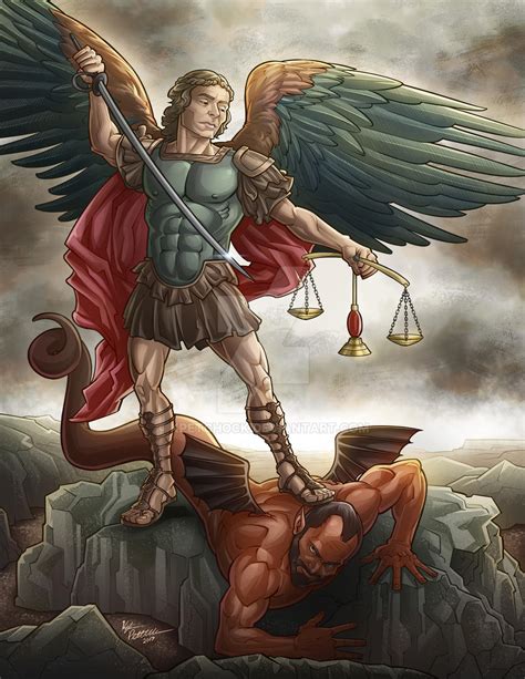 My Take on the Classic Archangel Michael Painting by kpetchock on DeviantArt