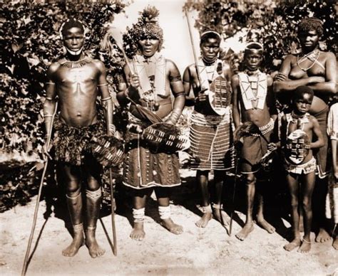 Zulu warriors. South Africa.