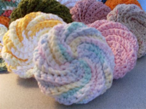 Nylon Net Scrubbies Crochet Pattern Spiral Scrub Cathartic Crafting ...