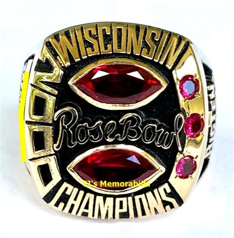 2000 WISCONSIN BADGERS ROSE BOWL CHAMPIONSHIP RING - Buy and Sell ...