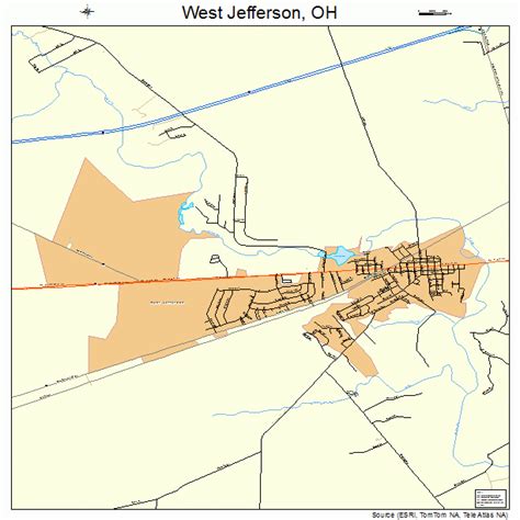 West Jefferson Ohio Street Map 3983580