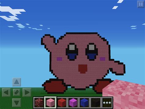 Epic Kirby pixel art! - Creative Mode - Minecraft: Java Edition ...