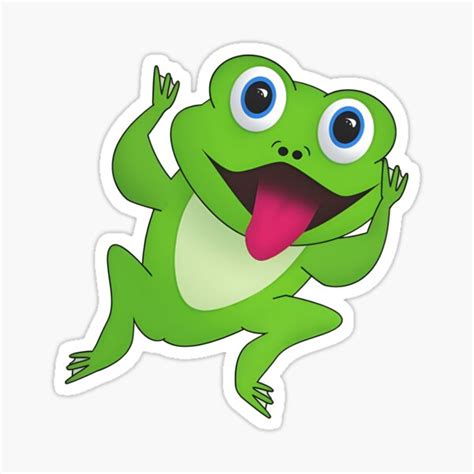 "Pog frog cute" Sticker for Sale by TheodorFleis | Redbubble