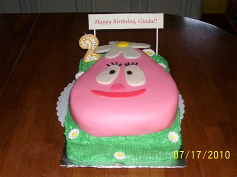 Yo Gabba Gabba- Foofa Cake - CakeCentral.com