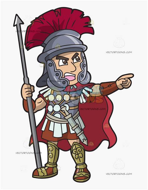 Soldier Roman Clipart Transparent Png - Roman Legion Cartoon, Png Download - kindpng