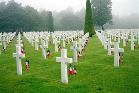 Normandy American Cemetery. This cemetery is the most popular with ...