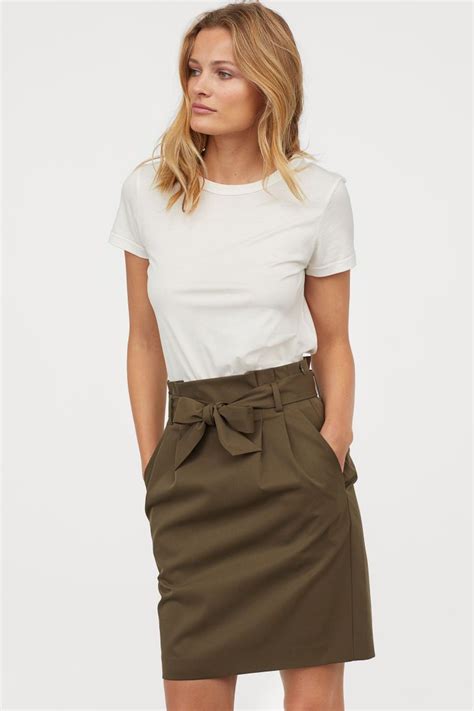 PDP | Khaki skirt outfits, Summer work outfits, Work outfit