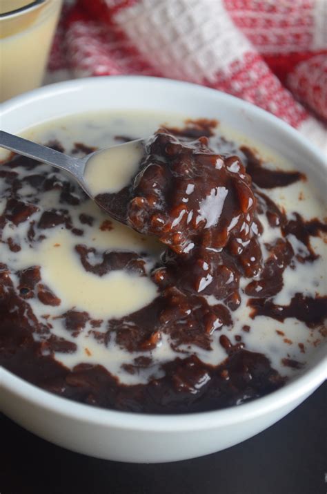 Champorado a Filipino Chocolate Rice Pudding