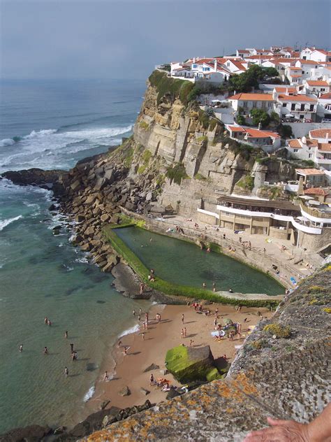 Praia Azenhas do Mar in Colares, Portugal. LOVE this beach! Azenhas Do ...