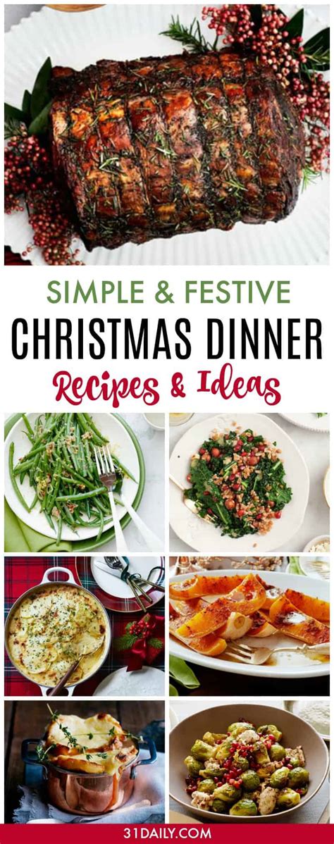 Simple and Festive Christmas Dinner Recipes - 31 Daily