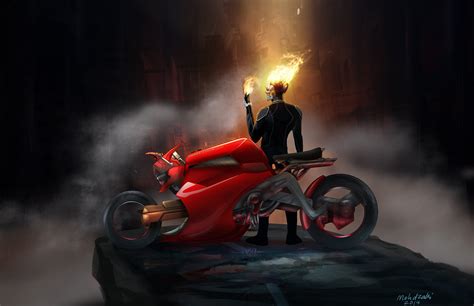 Ghost Rider Bike Wallpaper