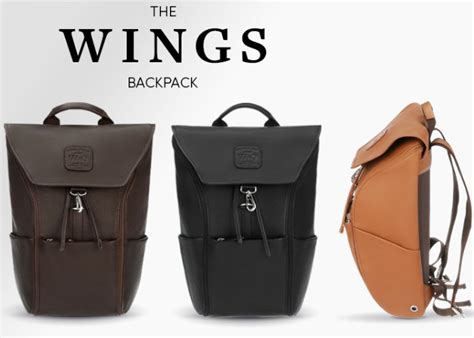 Wings leather everyday backpack - Geeky Gadgets