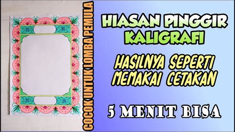 √ 15+ Hiasan Kaligrafi Anak SD: Kreatif, Indah, Keren! - ONPOS