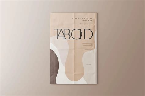 Tabloid Size Flyer or Poster Mockup - Mockup Free