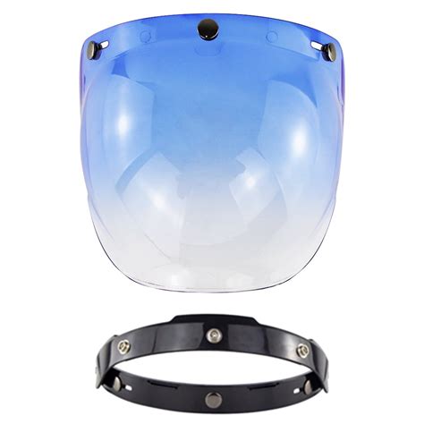 Open Face Helmet Visor Motorcycle Helmet Bubble Visor Bubble Shield ...