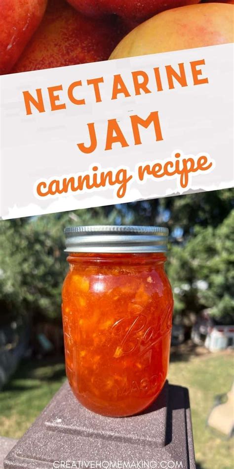 Nectarine Jam Canning Recipe: A Simple Guide - Creative Homemaking