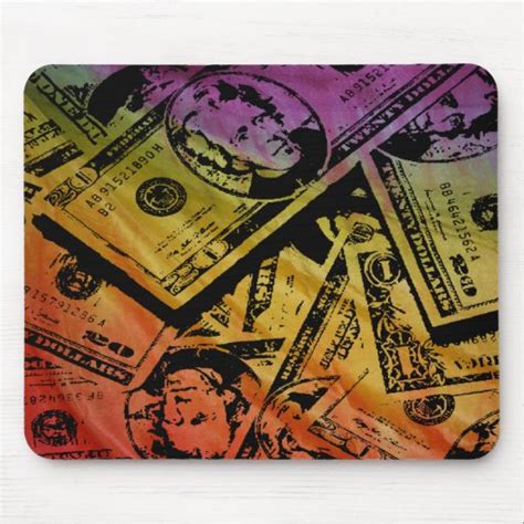 Rainbow Money Mousepad | Zazzle