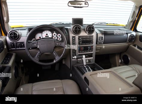 Black Hummer H2 Interior