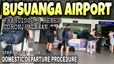 Coron Airport | Step-by-Step Guide for Domestic Departure - YouTube