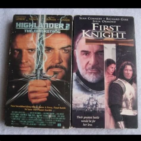 FIRST KNIGHT HIGHLANDER 2 Quickening Sean Connery VHS Cassette Tape ...