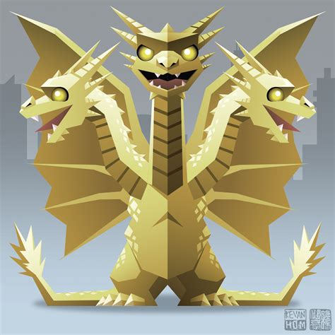 Kevan Hom Art — King Ghidorah