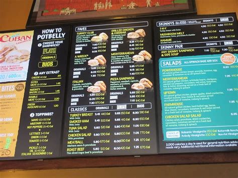 Potbelly Menu Nutrition | Blog Dandk