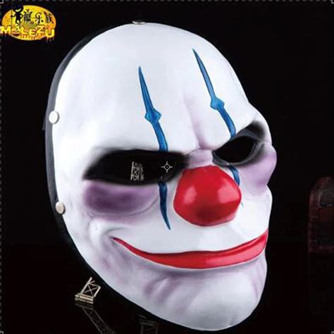 High grade Payday 2 Chains Resin Masks Halloween Party Cosplay Masks Men joker Masquerade Dress ...