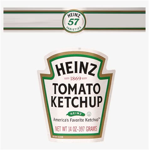 Heinz Ketchup Bottle Label