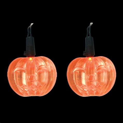 Brite Star LED Orange Battery Operated Pumpkin Lights (Set of 10)-97-106-20 - The Home Depot