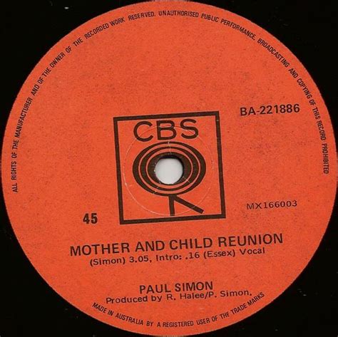 Paul Simon - Mother And Child Reunion (1972, Vinyl) | Discogs