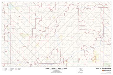 Greene Zip Code Map, Indiana | Greene County Zip Codes