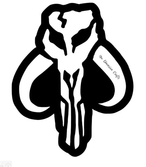 Custom Mandalorian Crest Vinyl Decals With Free Shipping - Etsy