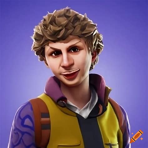 Michael cera portrayed as fortnite character on Craiyon