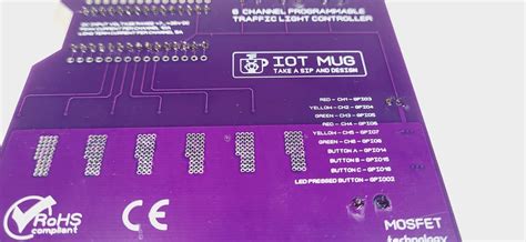 6 Channels +3 Buttons Model Railroad Light Controller Arduino Based 7-35 DCv. Electronic Nuts ...