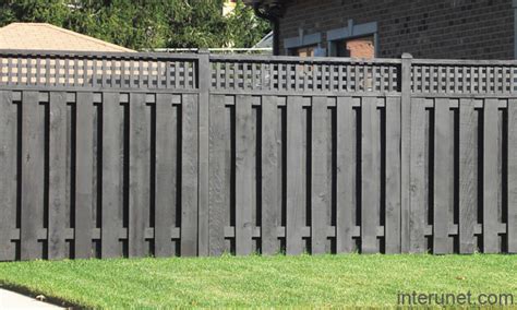 Wood fence painted black picture | interunet