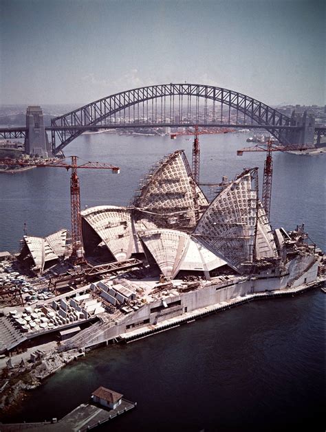 Sydney Opera House under construction, 1973 : r/architecture