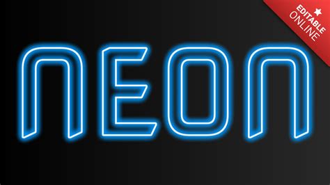 Neon | Blue | Text Effect Generator