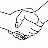 Two People shaking Hands With One Holding The Others Hand In Black And  sketch template